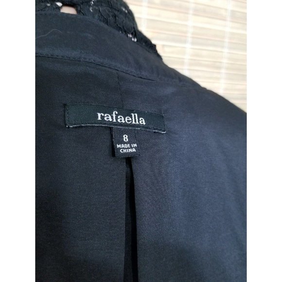 RAFAELLA WOMENS SIZE 8 SWEATER/BLAZER  BROWN/BLACK 2-PCKT LINED ACRYLIC POLYSTR - Picture 5 of 6